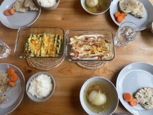 ポークソテーの献立